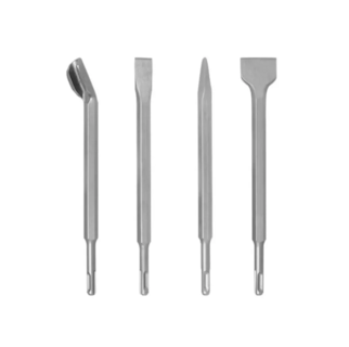 Foto 2 | Kit Cincel para Taladro Rotomartillo Concreto Gurbia 25 cm 4 Piezas Plateados