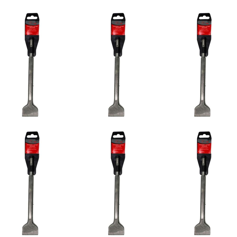 6 Cinceles Para Rotomartillo Sds Plano De 1 1/2 Pulg Maple Tools