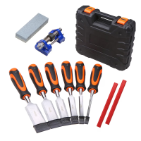 Uego De 6 Cinceles De Madera Para Carpintería Con Caso Eo Safe Imports Esi-2215-1 Multicolor
