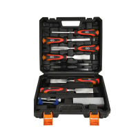 Juego De 11 Cinceles De Madera Para Carpintería Con Caso Eo Safe Imports Esi-231-1 Multicolor