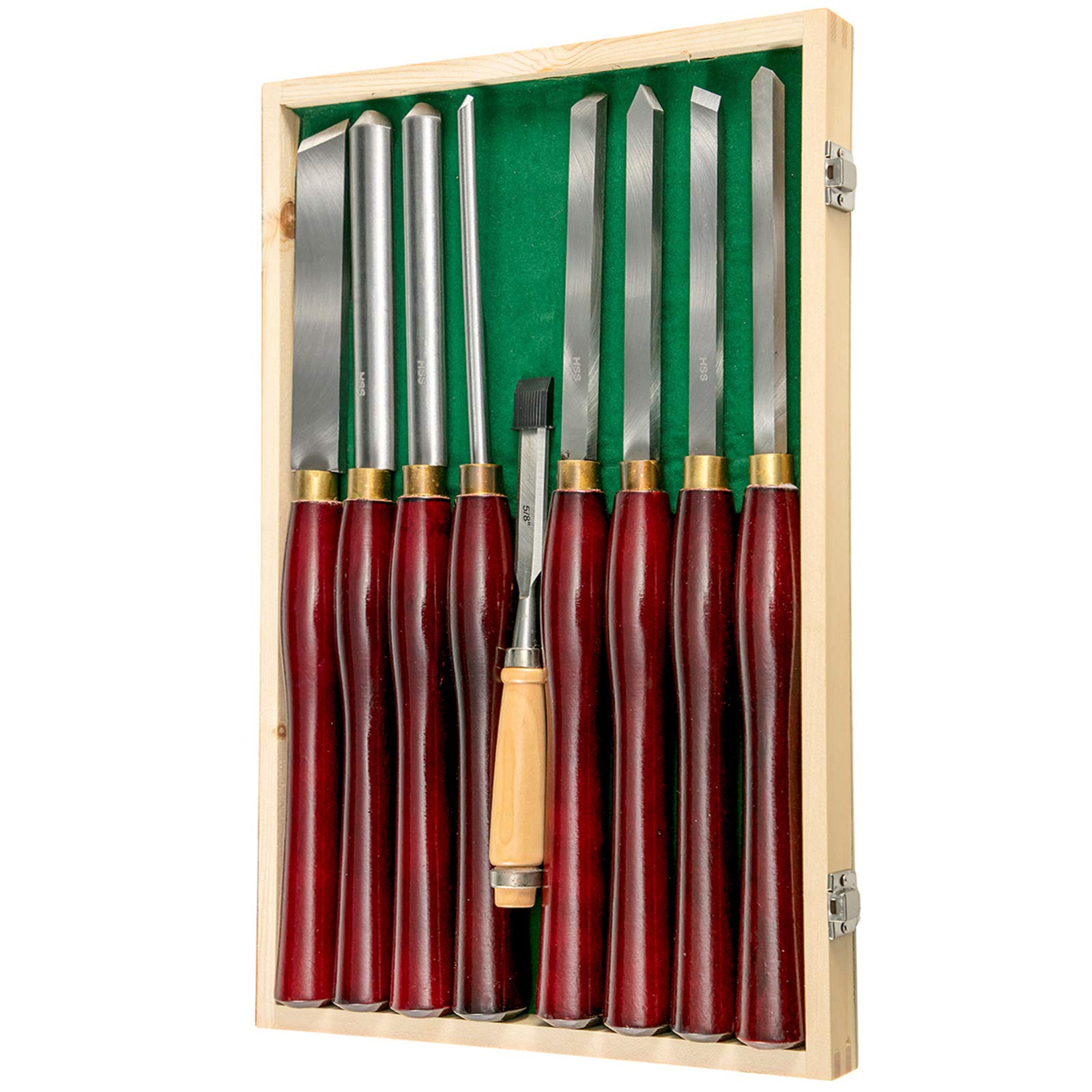 Foto 2 pulgar | Juego De Cinceles Para Tornos Para Carpintería Mophorn De 8 Piezas Con Funda De Madera - Venta Internacional.