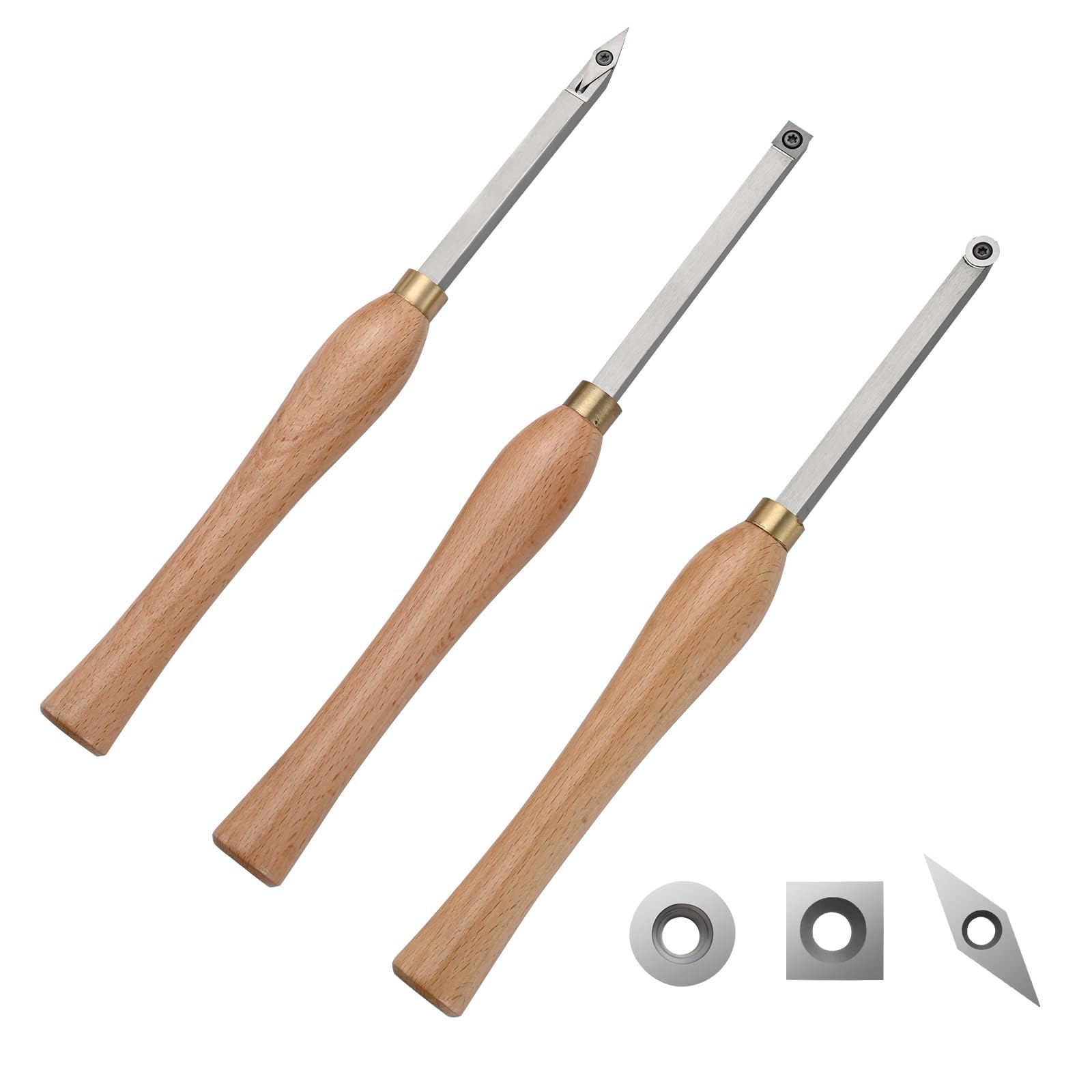 Foto 1 | Juego De Cinceles Para Tornos Para Madera Vevor, 3 Piezas, Herramientas De Torneado Para Carpintería - Venta Interna
