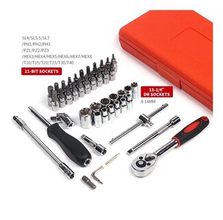 Foto 2 | Set de 46 pz Malubero con Herramientas Manuales, Mecánicas y Dados