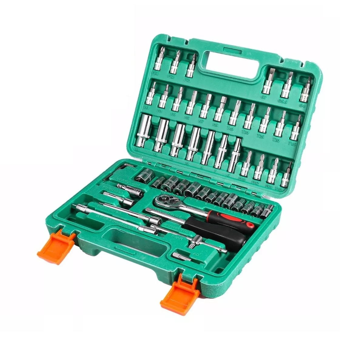 Juego de Herramienta 53 Piezas Eo Safe Imports Esi-5490 color Verde $719