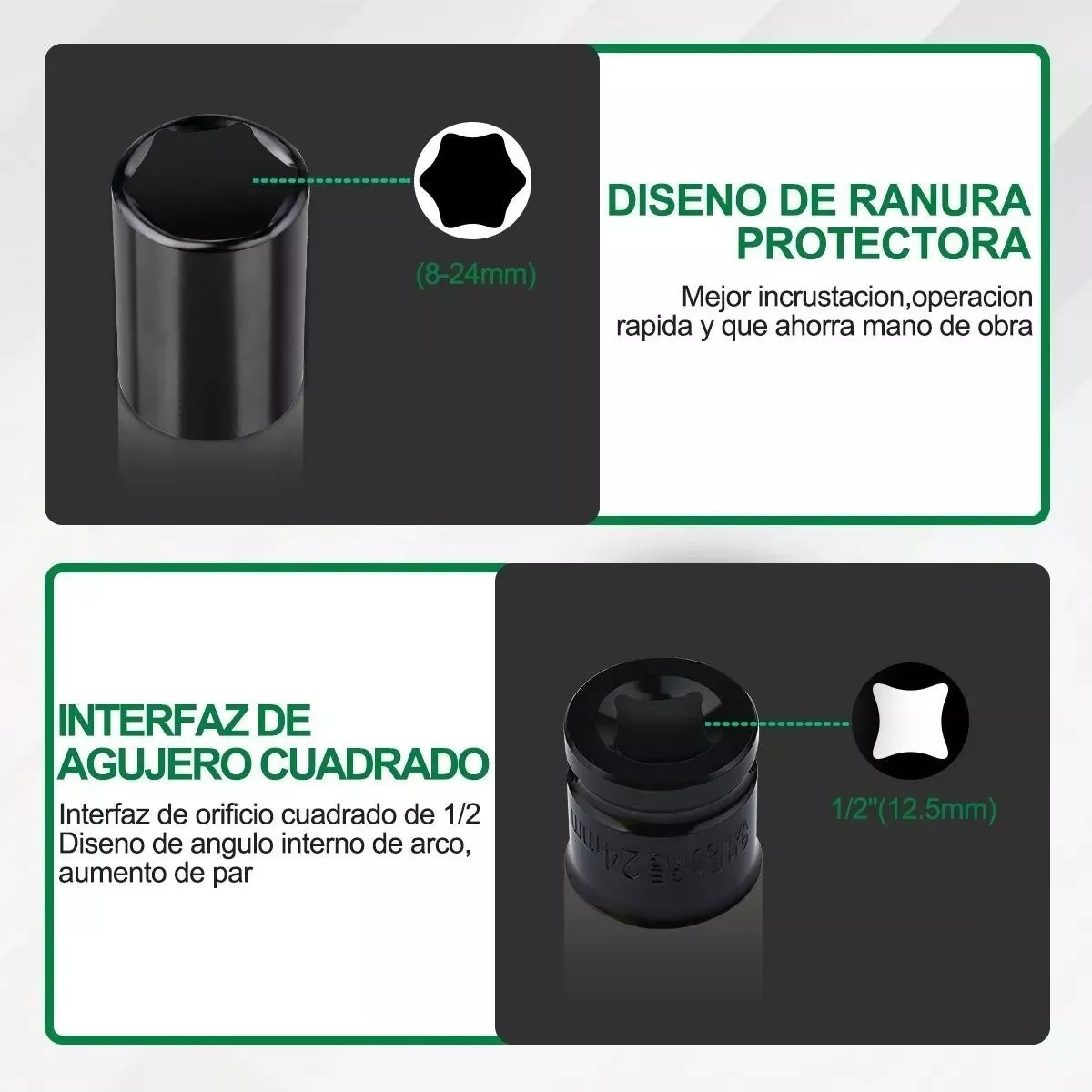 Foto 5 | Dados de Impacto Eo Safe Imports Esi7108 20 Piezas