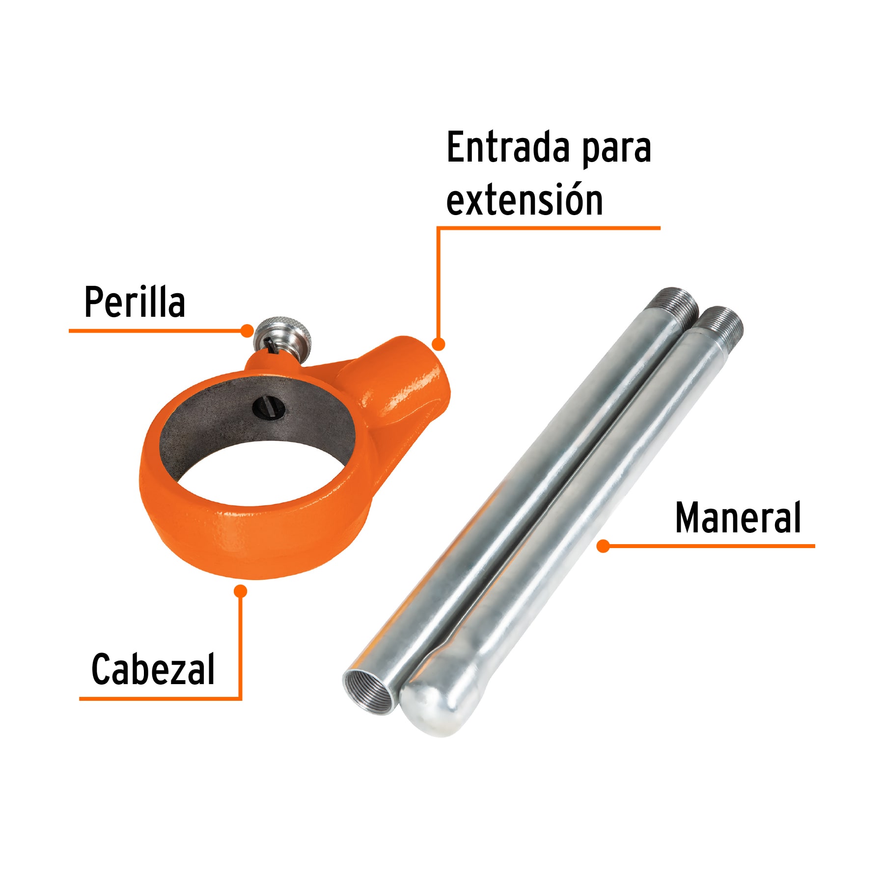 Foto 3 pulgar | Cabezal Para Dados Truper T-852x Color Naranja