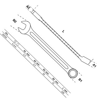 Foto 2 | Llave Combinada | 6 Mm | Bgs 30556