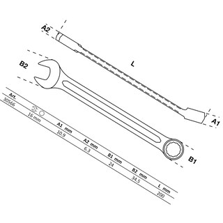 Foto 2 | Llave Combinada | 16 Mm | Bgs 30566