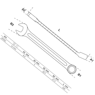 Foto 2 | Llave Combinada | 12 Mm | Bgs 30562