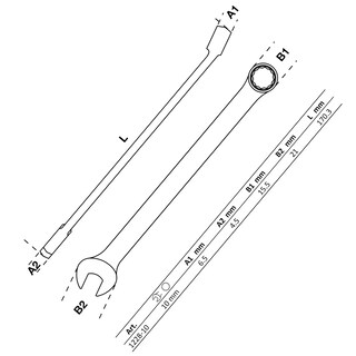 Foto 2 | Llave Combinada | Extra Larga | 10 Mm | Bgs 1228-10