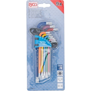 Foto 4 | Juego Llaves Allen Hexagono Larga Corto T10-t50 | Bgs 74458 Color Multicolor
