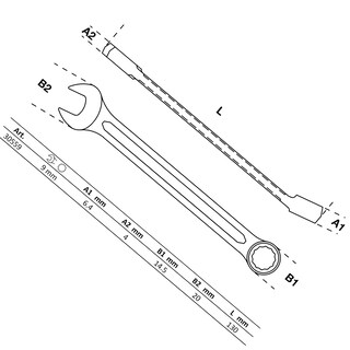 Foto 2 | Llave Combinada | 9 Mm | Bgs 30559