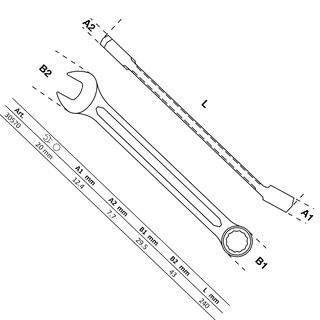 Foto 2 | Llave Combinada | 20 Mm | Bgs 30570