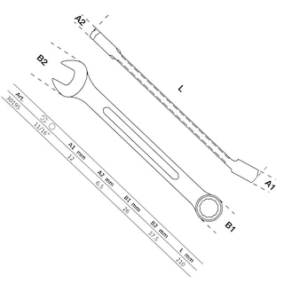 Foto 2 | Llave Combinada | 11/16'' | Bgs 30195