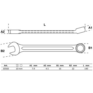 Foto 2 | Llave Combinada | 10 Mm | Bgs 30560