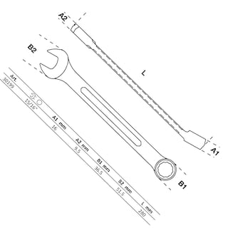 Foto 2 | Llave Combinada | 15/16'' | Bgs 30199