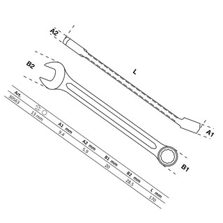 Foto 2 | Llave Combinada | 13 Mm | Bgs 30563