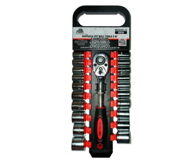 Foto 2 | Matraca con Dados y Puntas 3/8'' Pit Bull Tools 21 Piezas
