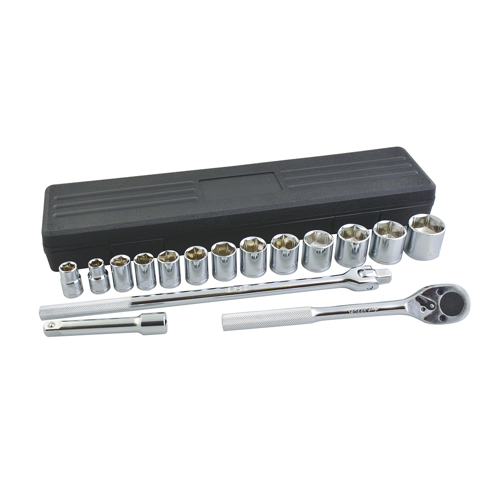 Juego De Dados Y Accesorios Cuadro De 1/2'' En Pulgadas, 16 Piezas Foy
