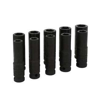 Foto 1 | Juego De Dados Largos De Impacto Cuadro De 1/2'', Métricos, 6 Puntas, 10 Piezas Urrea