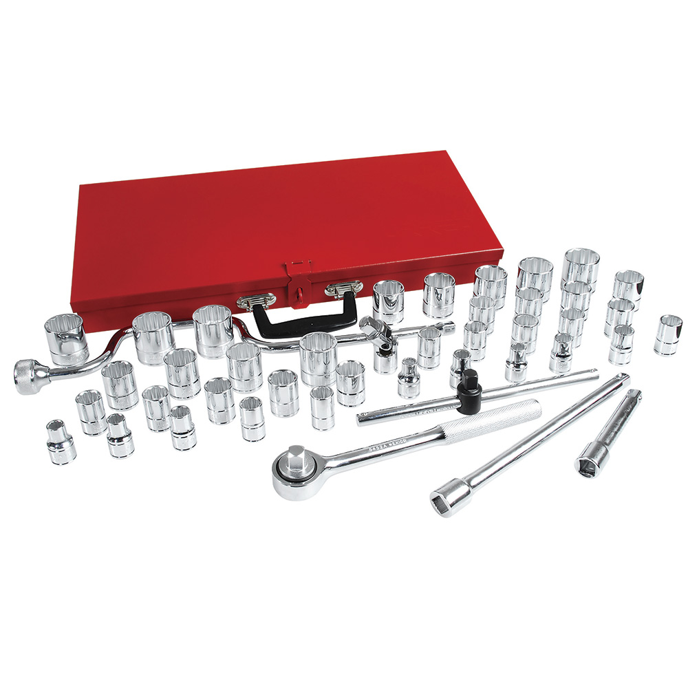 Juego De Dados Y Accesorios Cuadro De 1/2'' Combinado, 44 Piezas Urrea