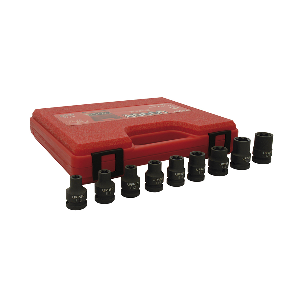 Foto 1 | Juego De Dados De Impacto Torx Hembra Cuadro De 1/2'', 9 Piezas Urrea
