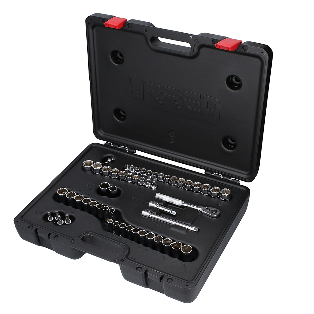 Juego De Dados Y Accesorios Cuadro De 3/8'' Combinado, 54 Piezas Urrea
