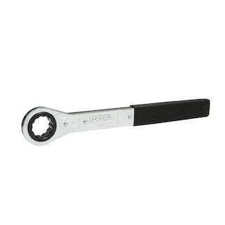 Foto 1 | Llave De Estrías Pulido Espejo Plana De Matraca Métrica, 12 Puntas, 24 Mm Urrea