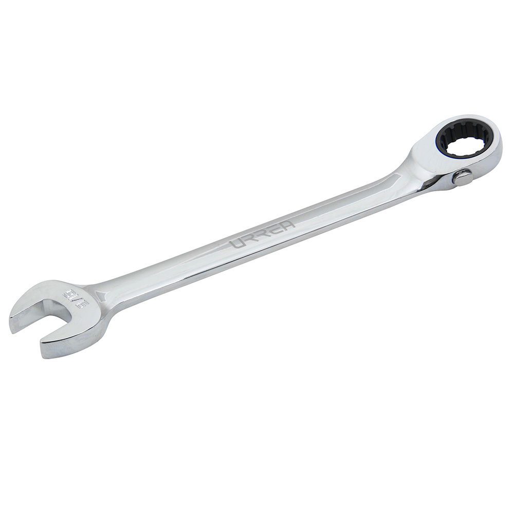 Llave Combinada Pulido Espejo De Matraca Spline Reversible En Pulgadas, 9/16'' Urrea