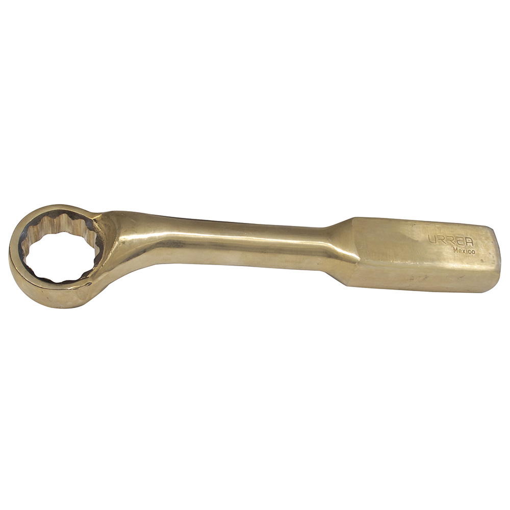 Llave De Golpe Acodada De Bronce-aluminio Antichispa Métrica, 12 Puntas, 50 Mm Urrea