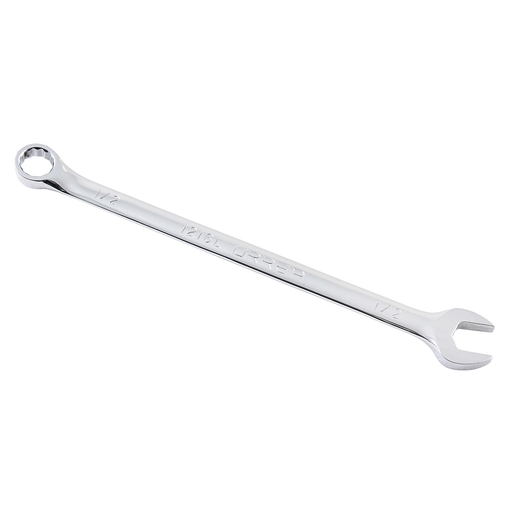 Llave Combinada Extra Larga Pulido Espejo En Pulgadas, 12 Puntas, 1/2'' Urrea