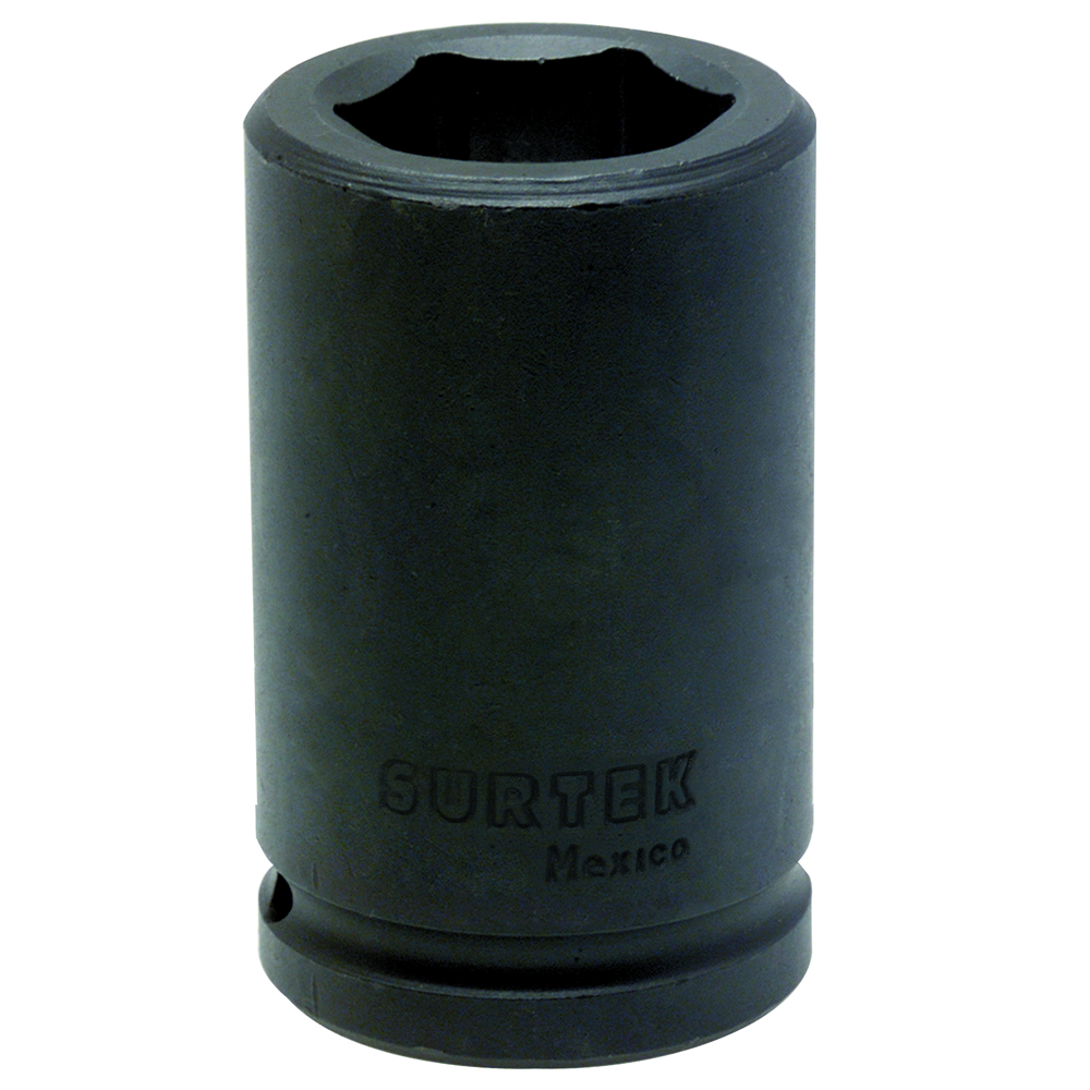 Dado De Impacto Largo En Pulgadas Cuadro De 3/4'', 6 Puntas, 1-1/8'' Surtek