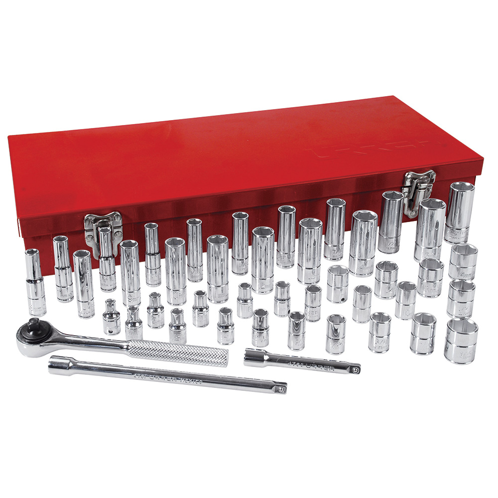 Juego De Dados Y Accesorios Cuadro De 1/4'' Combinado, 44 Piezas Urrea