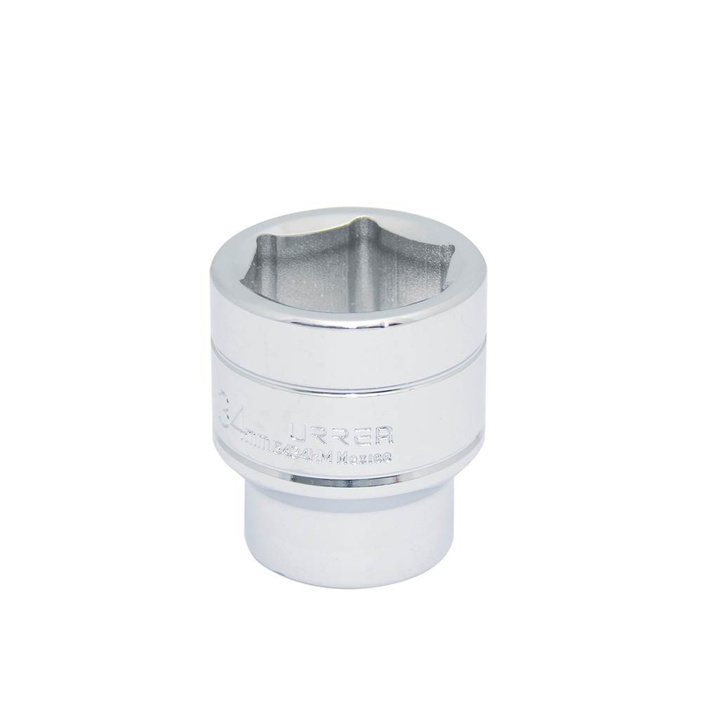 Dado Cuadro De 1/2'', 6 Puntas, Métrico, 34 Mm Urrea