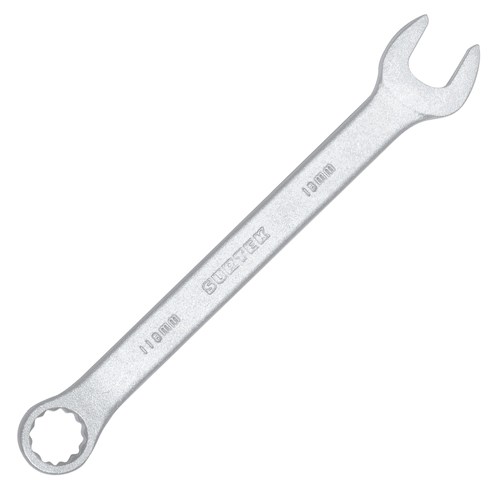 Foto 2 pulgar | Llave Combinada Satinada Métrica, 12 Puntas, 18 Mm Surtek