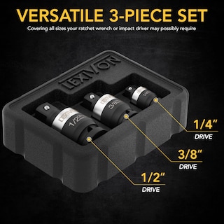Foto 3 | Juego De Juntas Universales Impact Lexivon Lx-113-s, 3 Piezas, 1/2, 3/8 Y 1/4 - Venta Internacional.