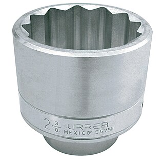 Foto 1 | Dado Cuadro De 1'', 12 Puntas, Métrico, 75mm Urrea