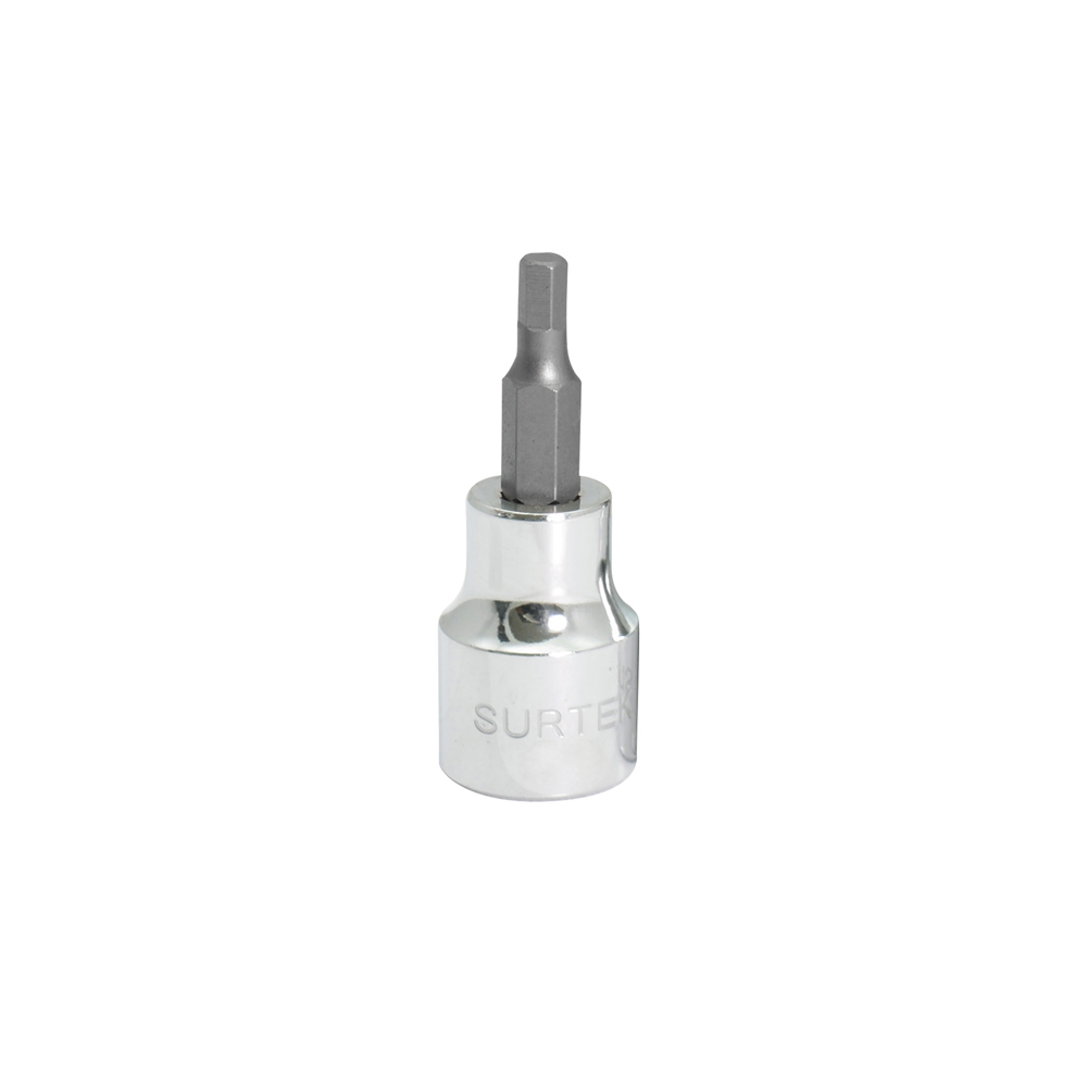Dado Con Punta Hexagonal Cuadro De 3/8'', Métrico, 4 Mm Surtek
