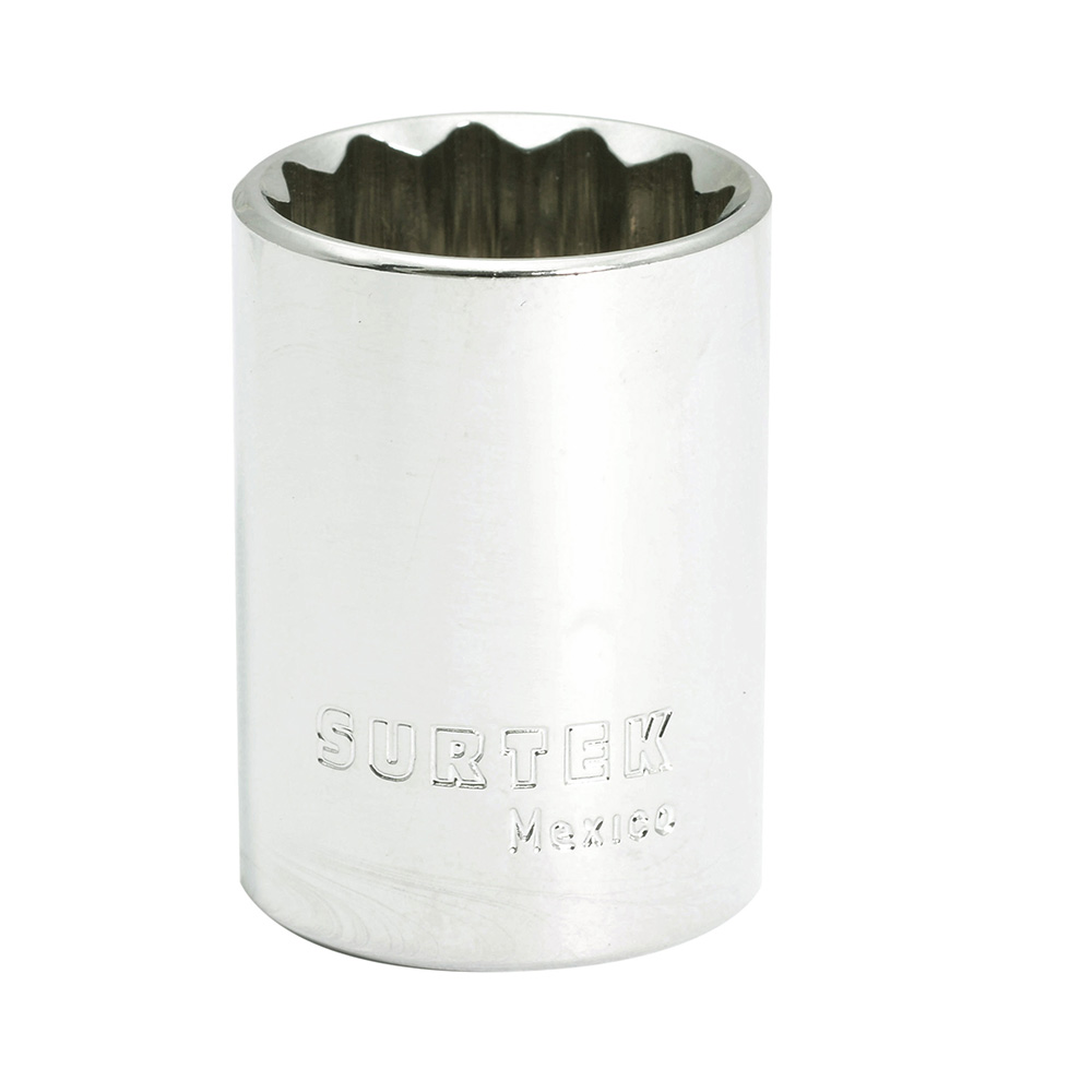 Dado En Pulgadas Cuadro De 1/2'', 12 Puntas, 25/32'' Surtek
