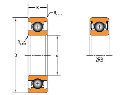 Foto 6 | Rodamientos Timken 6303-2rs, Doble Junta De Goma, 17 Mm X 47 Mm X 14 Mm - Venta Internacional.