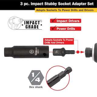 Foto 2 | Set De Adaptador Y Extensión De Enchufe Titan 12061 De 3 Piezas - Venta Internacional.