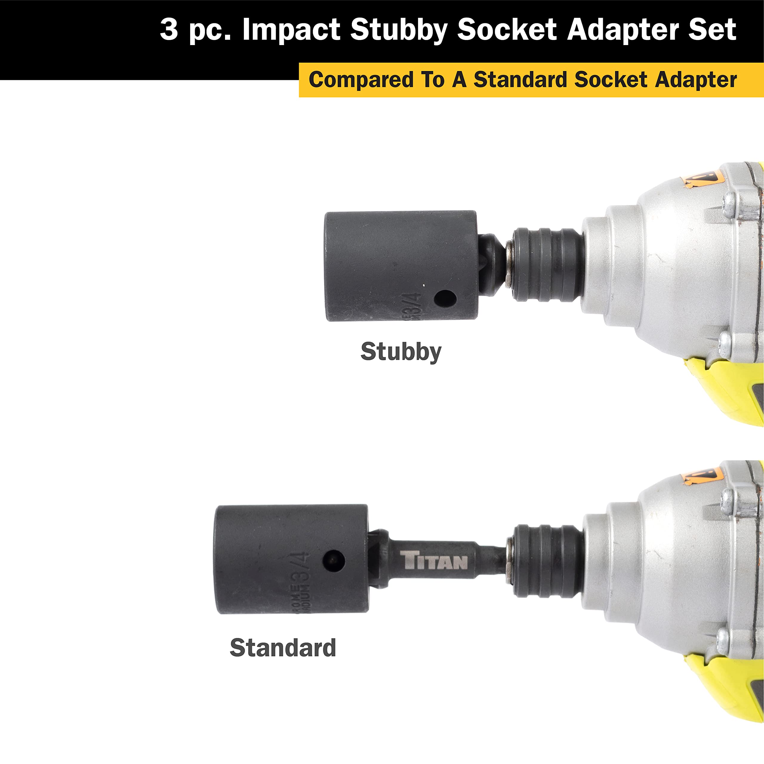 Foto 5 pulgar | Set De Adaptador Y Extensión De Enchufe Titan 12061 De 3 Piezas - Venta Internacional.