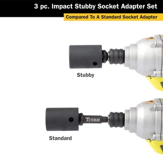 Foto 4 | Set De Adaptador Y Extensión De Enchufe Titan 12061 De 3 Piezas - Venta Internacional.