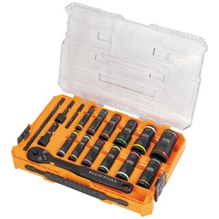 Foto 4 | Juego De Enchufes Klein Tools 65626 Knect Deep Well Impact 3/8 Pulgadas - Venta Internacional.