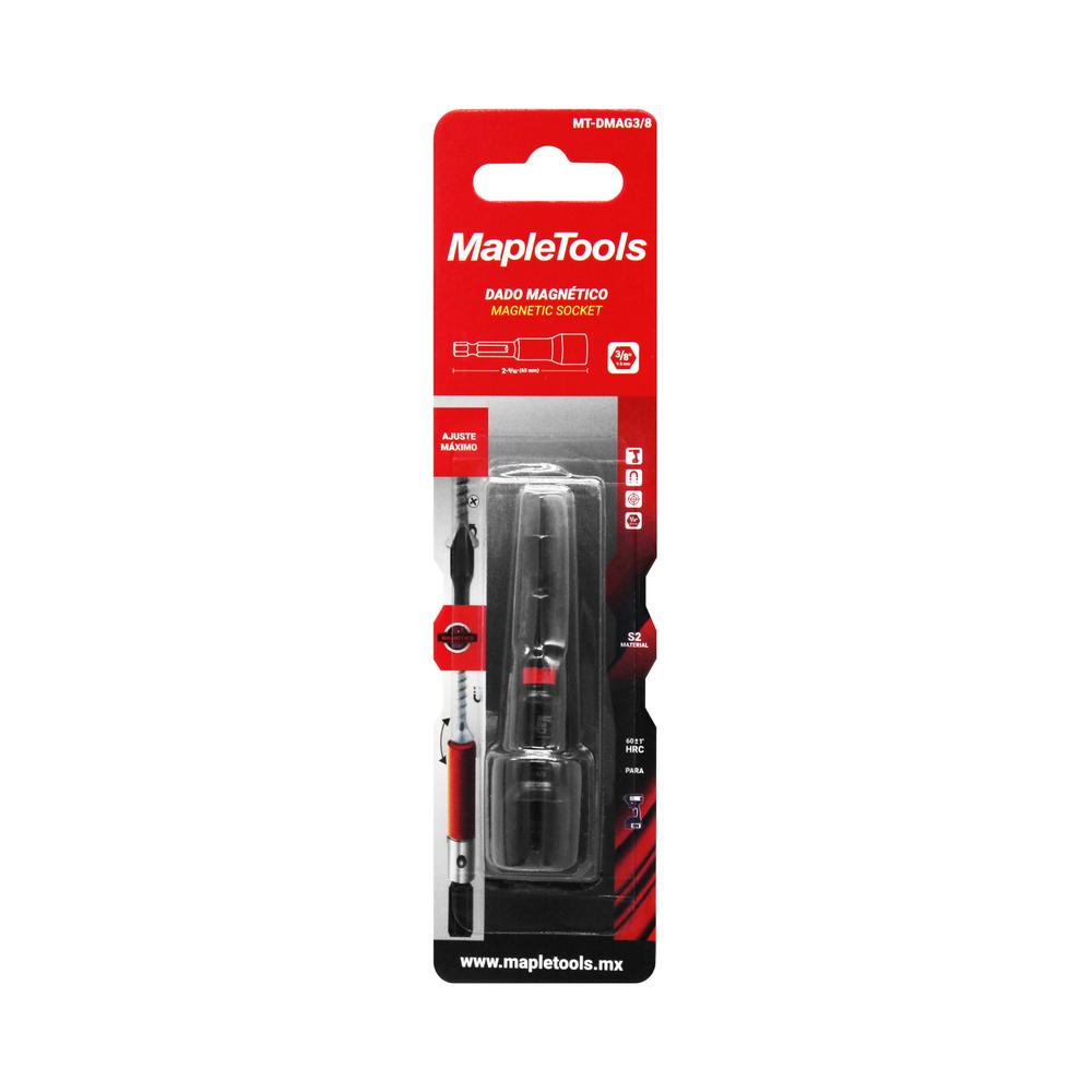 Foto 5 pulgar | Dados Magnéticos Maple Tools 3/8'' para Taladro 10 Piezas