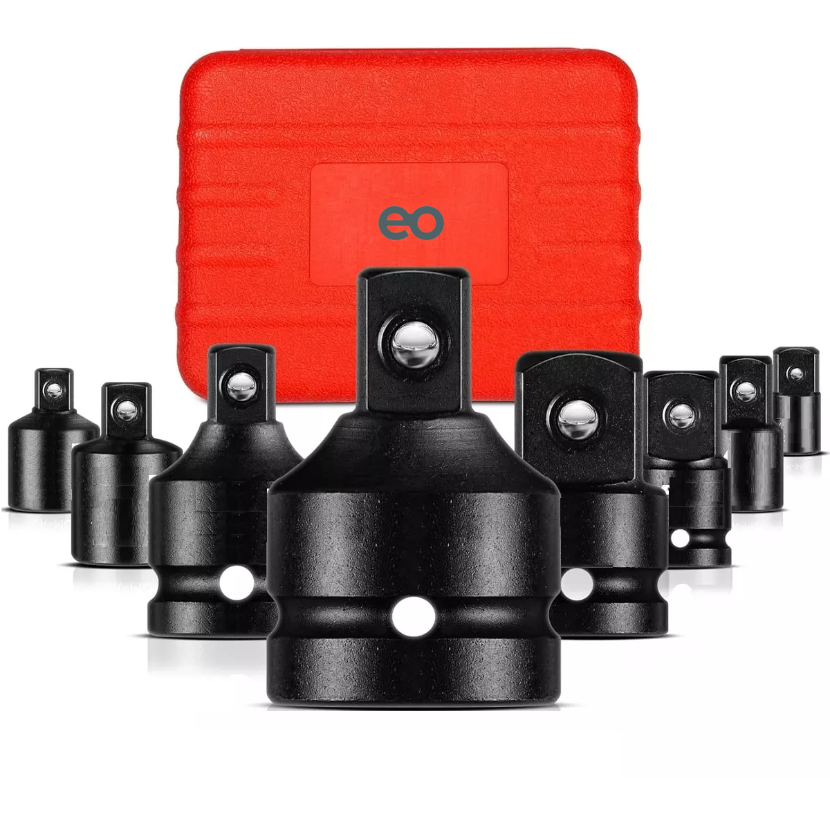 Juego De Adaptadores De Impacto P/matraca 8 Pz Eo Safe Imports Esi-13151-1 Negro