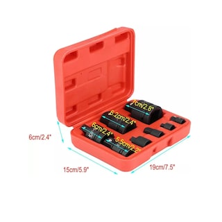 Foto 2 | Juego De Adaptadores De Impacto P/matraca 8 Pz Eo Safe Imports Esi-13151-1 Negro