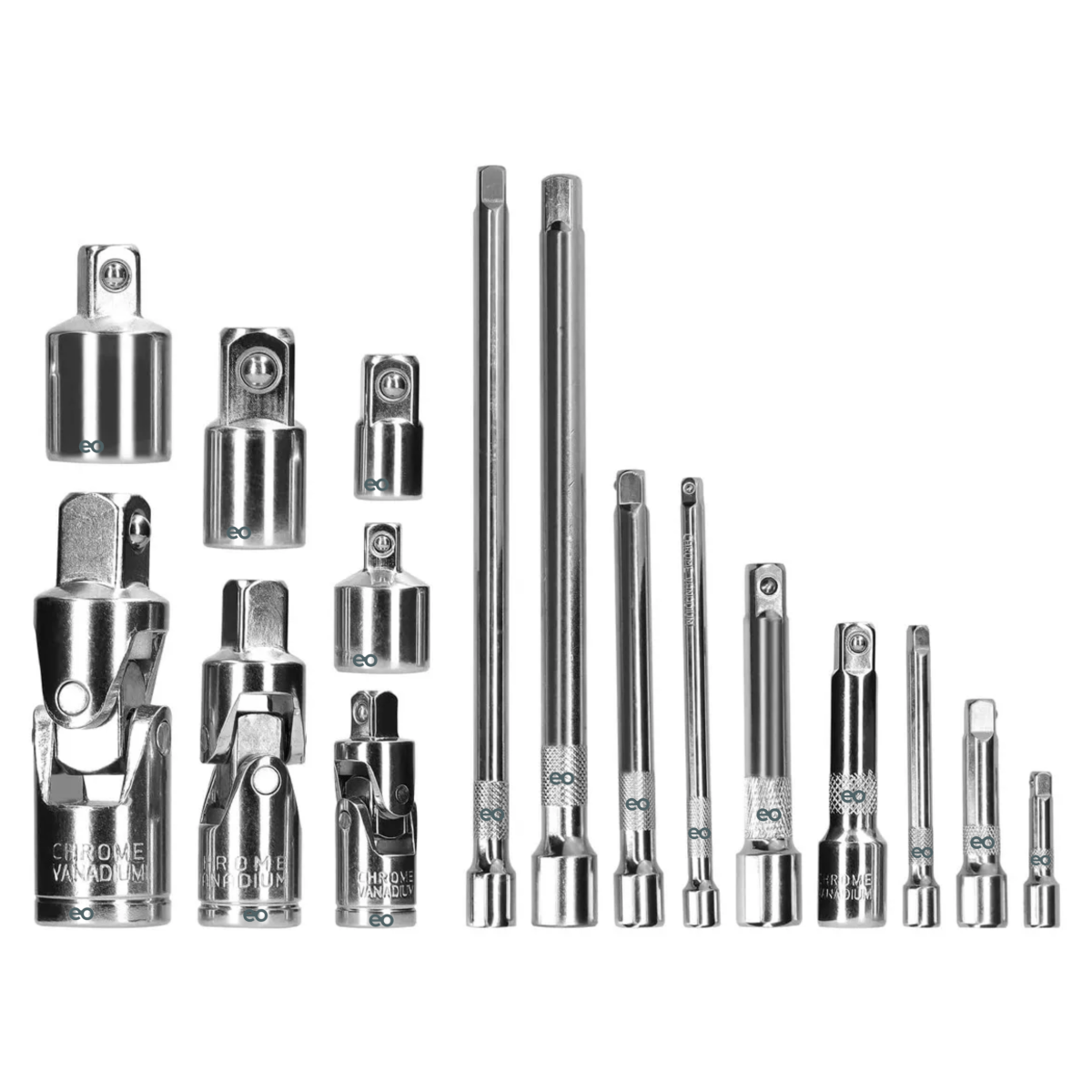 Foto 2 pulgar | Juego De Extensiones Para Dados Y Adaptadores De Llave De Impacto Eo Safe Imports Esi-18675 Plata