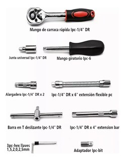 Foto 3 | Juego De Herramientas Manuales + Termo Güish Gratis