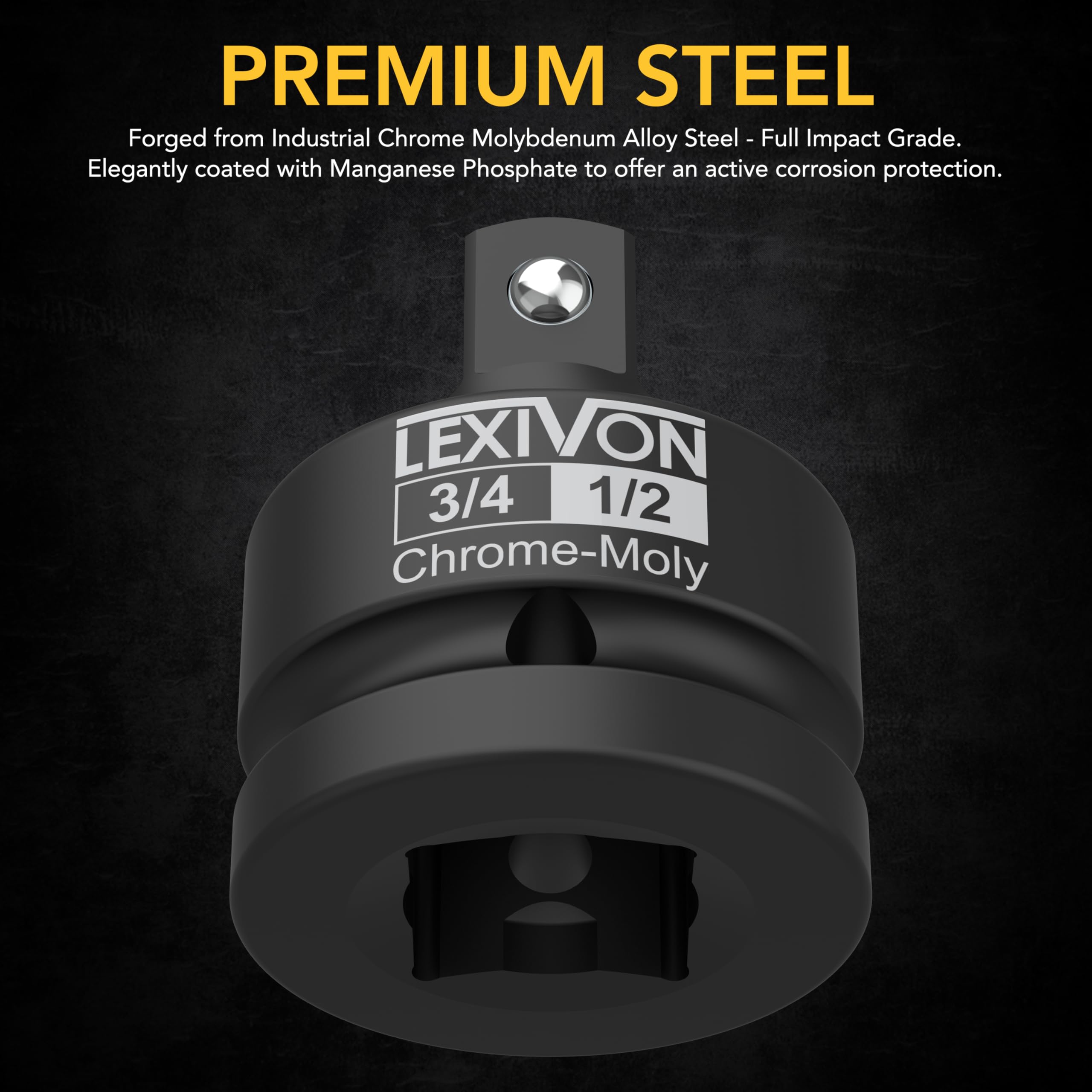 Foto 3 pulgar | Adaptador Impact Socket Lexivon 3/4 Hembra X 1/2 Macho Lx-402 - Venta Internacional.